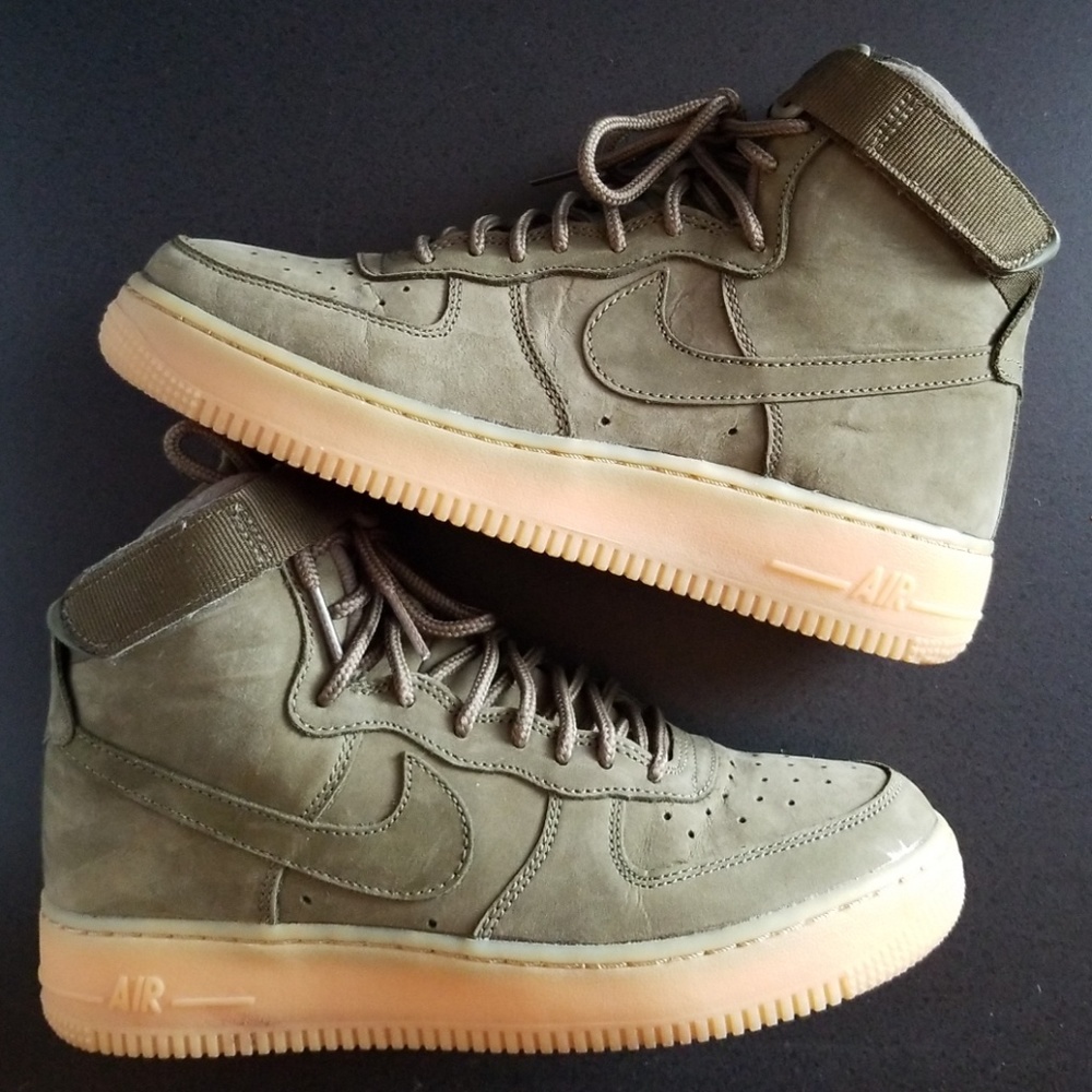 *SOLD*Suede Olive Air Force 1 Hightops